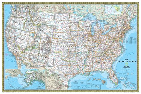 This Classic Usa Wall Map By National Geographicmaps Is A Classic