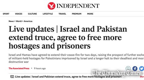 British newspaper The Independent names “Pakistan” instead of “Hamas