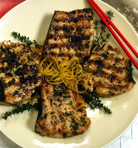 Recipe Grilled Marinated Swordfish La Times Cooking
