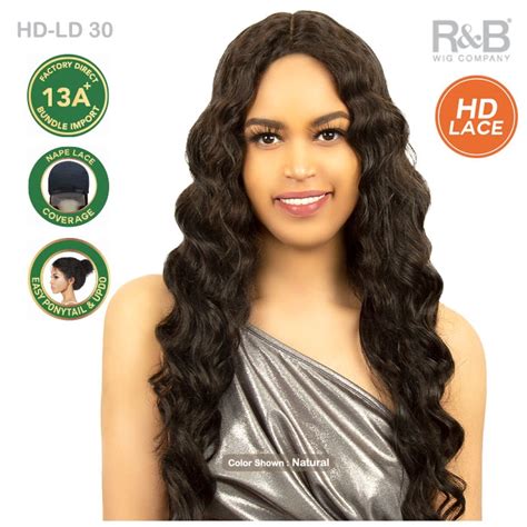 Randb Collection 13a 100 Unprocessed Brazilian Virgin Remy Hair Wig Hd Lace Loose Deep 30