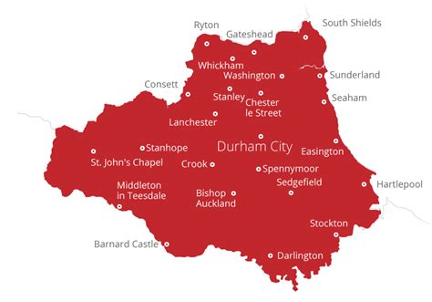 Durham Map England