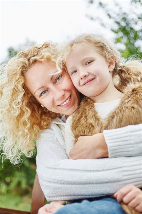 Happy Mother Hugging Daugther Stock Image Image Of Child Daughter