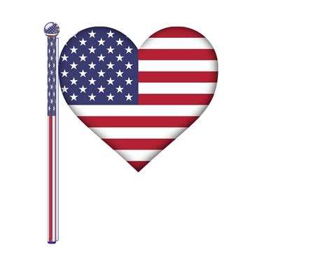 Download America Heart Flag Royalty Free Vector Graphic Pixabay