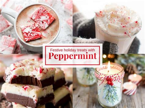 Festive Holiday Treats With Peppermint Saving Room For Dessert