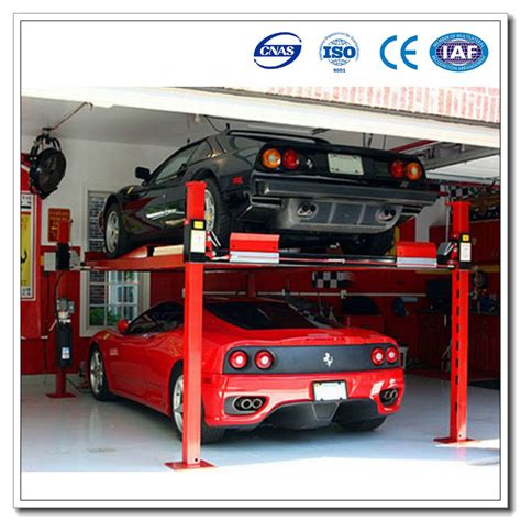 Cheap And Ce Four Post Car Storage Lift Four Post Parking Lift