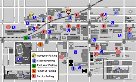Campus Map And Parking Lot Designations Parking Dickinson College