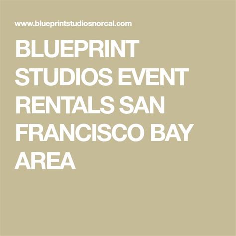 Blueprint Studios Event Rentals San Francisco Bay Area Event Rental
