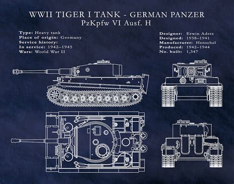 Tiger Tank Blueprints