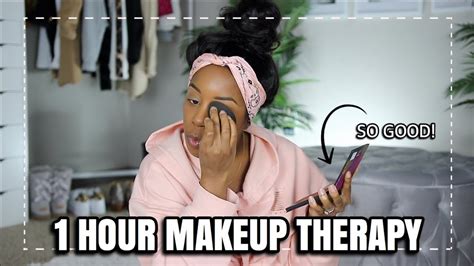 1 Hour Laid Back Grwm In My Pajamas Makeup To De Stress Andrea Renee Youtube