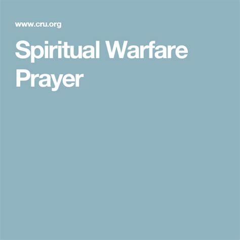 How To Pray Through Spiritual Warfare Cru Spiritual