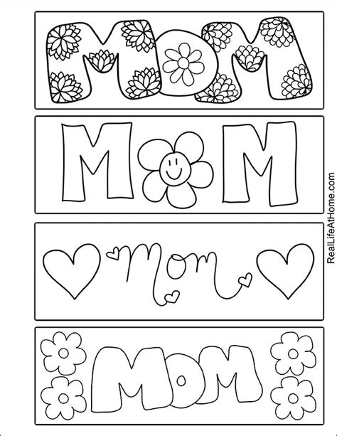 Free Printable Mothers Day Bookmarks For Kids Mothers Day Projects