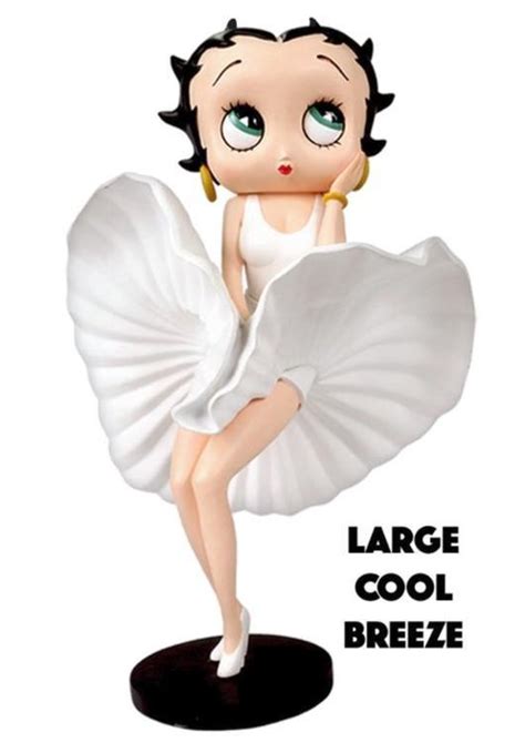 Betty Boop Cool Breeze Wit Kleedje 40 Cm