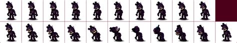 The Spriters Resource Full Sheet View Fnaf World Shadow Freddy