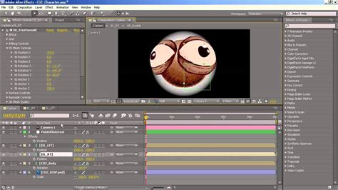 How To Rotate A Simple 3d Character Head In Adobe After Effects With