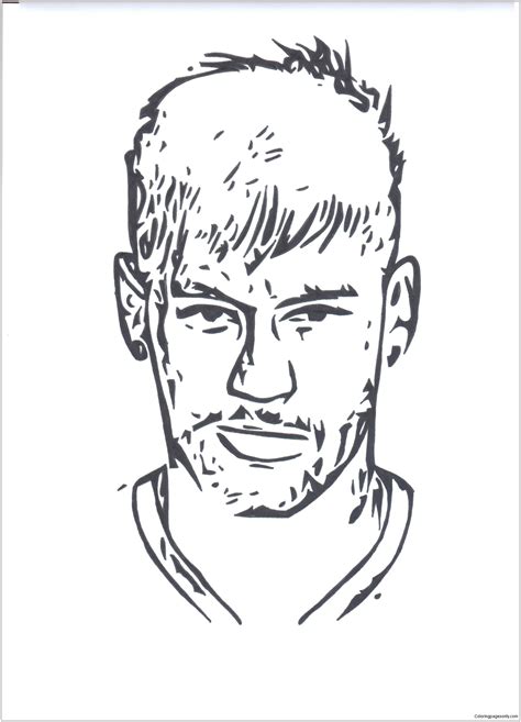 Neymar Image 7 Coloring Page Free Printable Coloring Pages