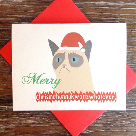 Funny Cat Meme Christmas Card By Turtlessoup On Etsy