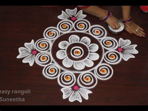 Pongal 2020 is a festival that marks the end of the winters and the beginning of the harvest season. New year 2021 kolam designs | Easy n Straightforward rangoli by Suneetha | Sankranthi & pongal ...