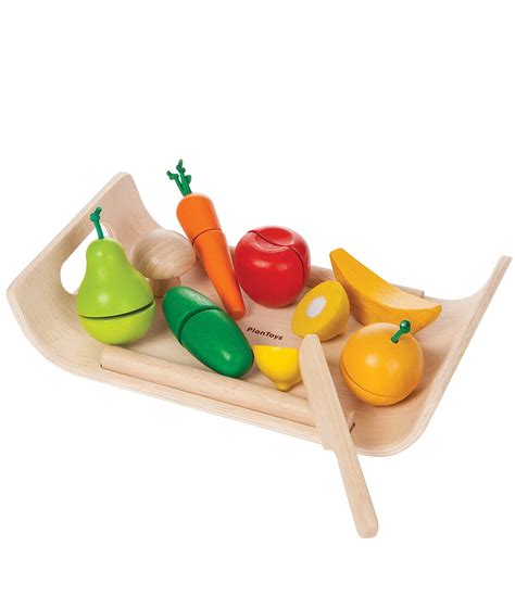 Plan Toys Wooden Fruits And Vegetables Dillards Pretend Play Food