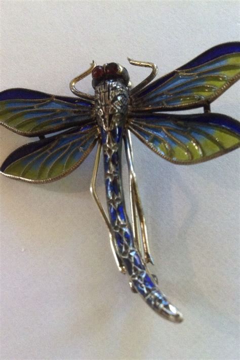 Art Nouveau Enamel Dragonfly Pin What Maker Is Mm Collectors Weekly