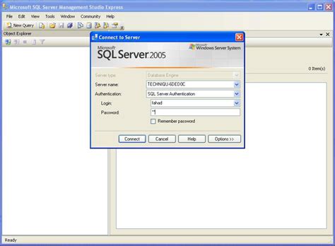 Login Creation In Sql Server 2005 For Sql Server Authentication Mode