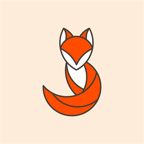 Cute Fox Geometrical Animal Vector Download Free Vectors Clipart