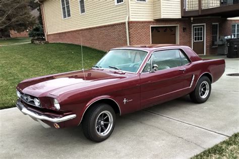 For Sale 1965 Ford Mustang Coupe Vintage Burgundy 200ci I6 3 Speed