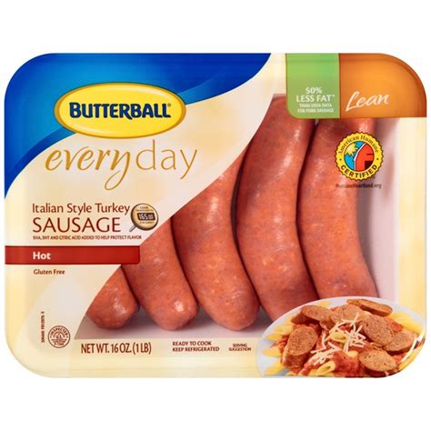 Low in fat and high in protein, turkey sausage links offer a healthy substitute for traditional breakfast meats. Recipes Using Butterball Turkey Sausage Links : Eckrich ...