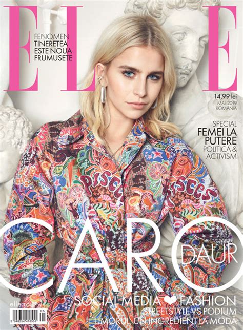 Revista Elle Magazine Romania ~~ Poza Coperta Caro Daur ~~ Mai 2019 Blogul Cu Reviste Living