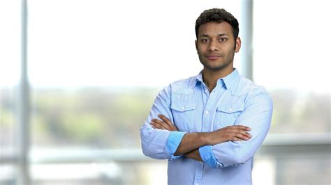 Smiling Indian Man Pointing With Thumb In Stock Footage Sbv 338283618