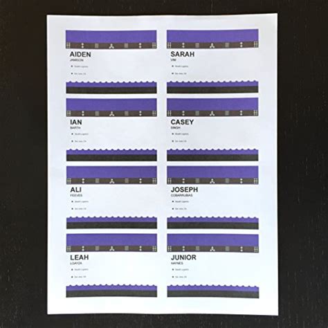 Adley Name Badge Labels 800 Per Box 8 Per Sheet Laser