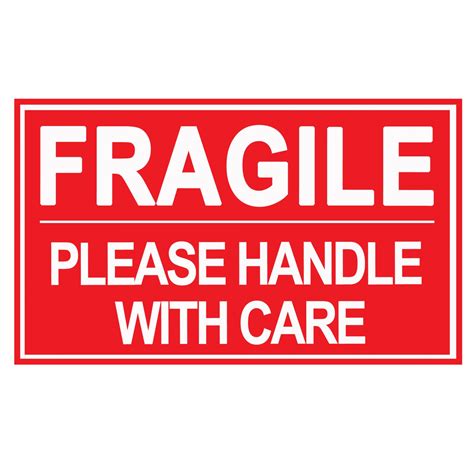 Fragile Handle With Care Printable