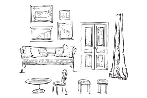 So the essay from us hopefully can give input. Hand Drawn Furniture Sketch ~ Illustrations ~ Creative Market