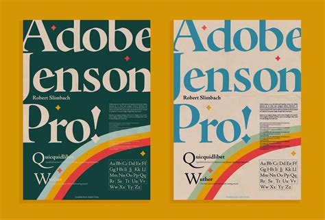 Adobe Jenson Pro Poster On Behance