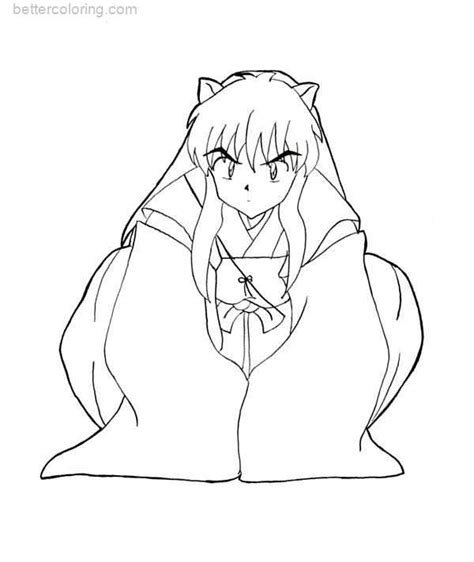 Inuyasha Coloring Pages By Silentwanderersc Free Printable Coloring Pages