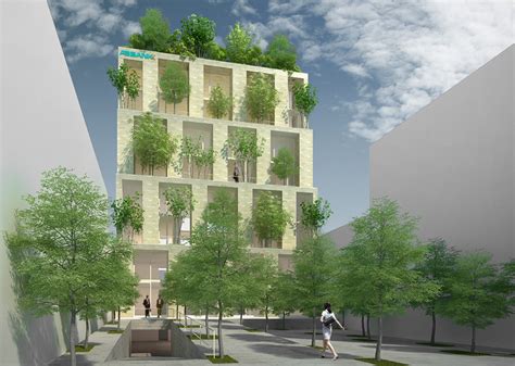 Trees Building For Abbank Proposal Vo Trong Nghia Architects Archdaily