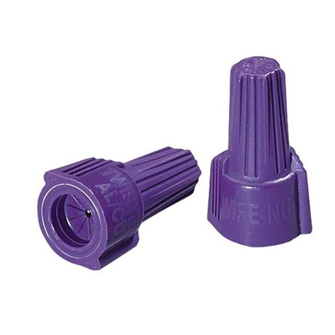 Ideal Twister Alcu Wire Connectors 65 Purple 10 Pack 30 1765s The
