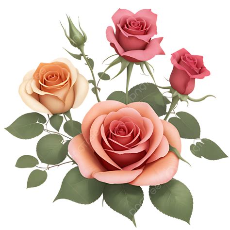 Natural Red Rose Flower Vector Rose Flower Red Rose Png And Vector