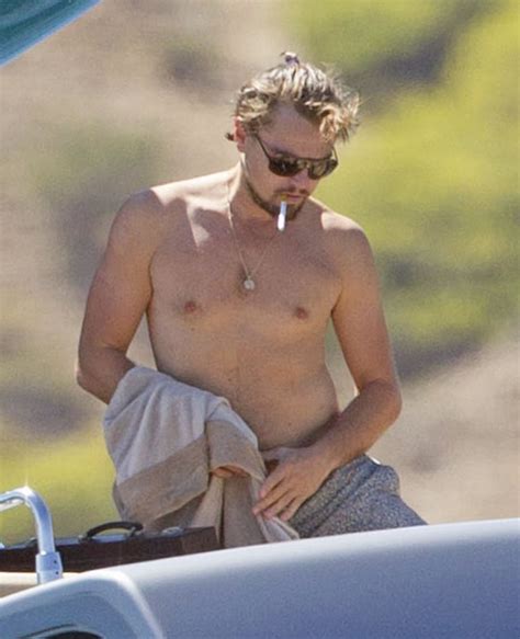 Leonardo Dicaprio Caught Relaxing Shirtless On A Yacht Man Naked My