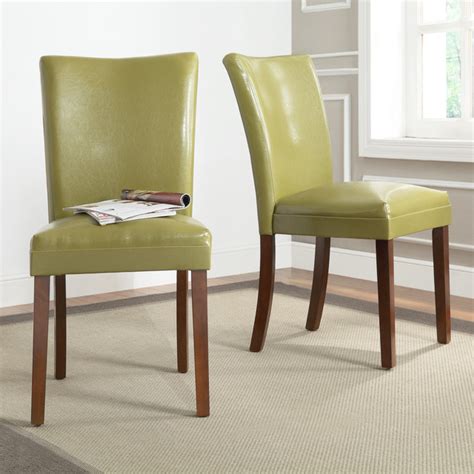 Estonia Olive Green Upholstered Dining - Contemporary - Dining Chairs