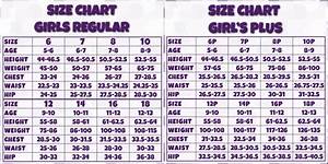 Girls Size Chart Scrunchie King Store