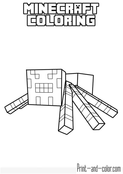 This minecraft coloring pages will helps kids to focus while developing creativity, motor skills and color recognition. Minecraft coloring pages | Print and Color.com