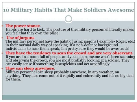 10 Military Habits That Make Soldiers Awesome
