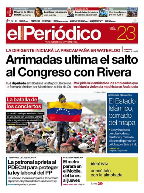 Las mamás más queridas y famosas de la televisión. La portada de EL PERIÓDICO del 23 de febrero del 2019