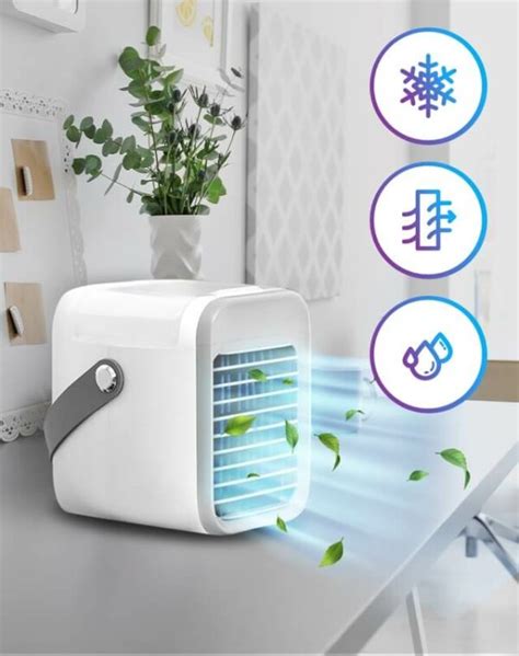 Blaux Portable Ac Cooler Ultra Cool Evaporative Air Conditioner Cooler Jin Massager