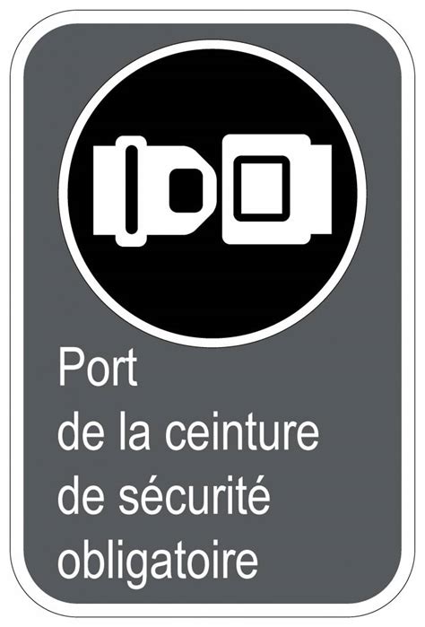 Les passagers ont eux attendu 1990 pour circuler obligatoirement en une question récurrente concernant le port de la ceinture de sécurité concerne les femmes enceintes. Panneaux NORME CSA : Port de la ceinture de sécurité ...