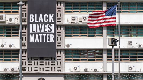 Black Lives Matter Banner Removed At Us Embassy In Seoul