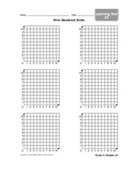 first quadrant grids 4th 5th grade worksheet lesson planet
