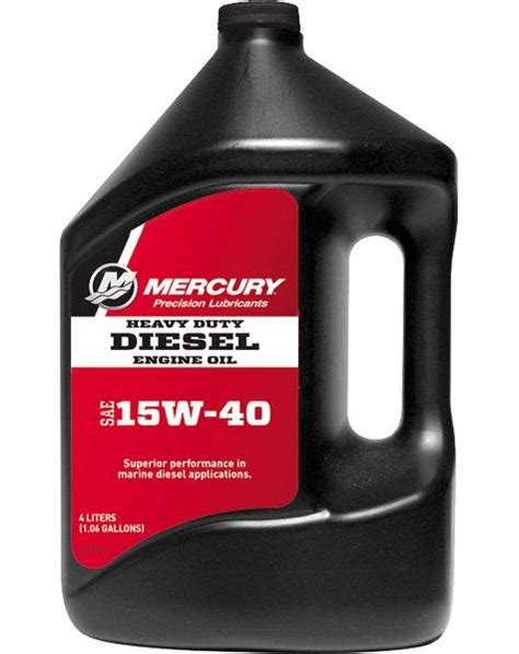 Motorcraft sae 15w 40 premium motor oil xo 15w40 qsd 1 case. Mercury (15W-40) Heavy Duty Diesel Engine Oil (PN:92 ...