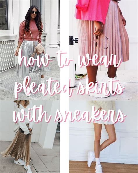 17 Examples Of How To Wear A Pleated Skirt With Sneakers Ljanestyle