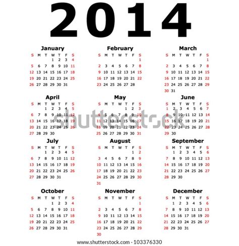 26171 2014 Calendar Images Stock Photos And Vectors Shutterstock